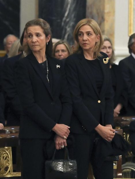 Las infantas Elena y Cristina