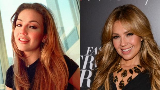 Comparación de Thalia entre el año 1997 y 2015 /Fotomontaje LOOK