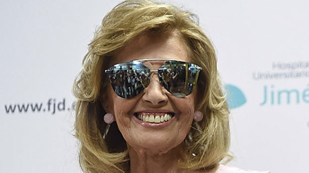 María Teresa Campos a su salida del hospital /Gtres