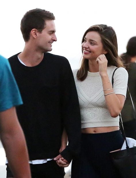 Miranda Kerr y Evan Spiegel en una imagen de archivo /Gtres