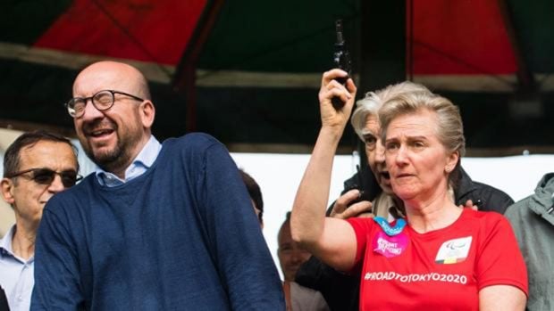 Astrid de B&eacute;lgica y Charles Michel