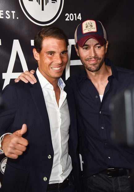 Rafa Nadal y Enrique Iglesias