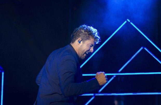 David Bisbal durante su último concierto /Gtres