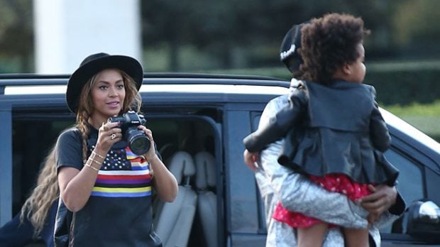 Beyonc&eacute; con su hija Blue 