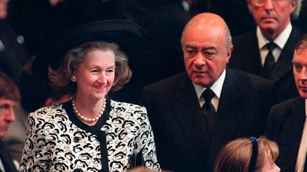 Reine Spencer y Mohammed Al Fayed