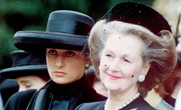 Raine Spencer y Diana de Gales