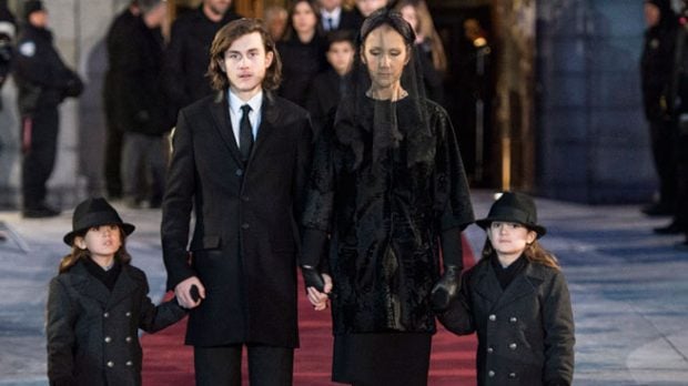 Céline Dion y sus hijos