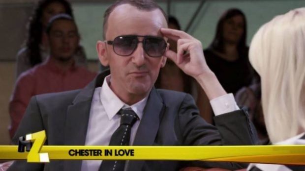 David Fern&aacute;ndez imita a Risto Mejide en el programa 'Homo Zapping'.