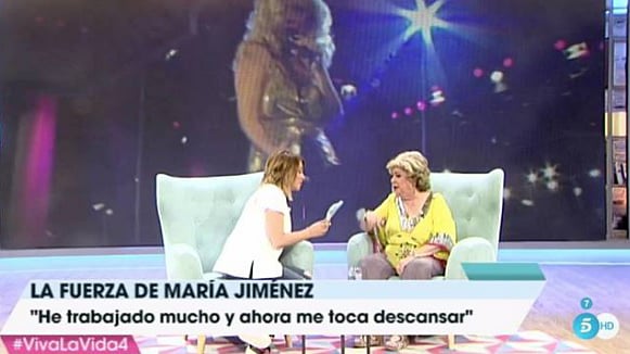 María Jiménez durante su entrevista con Toñi Moreno /Gtres