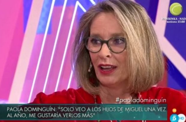 Paola Domingu&iacute;n durante su entrevista del 'Deluxe' /Telecinco