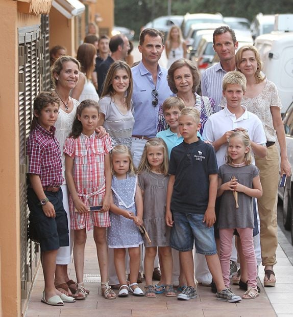 Rey Felipe, Reina Letizia, Reina Sofía, Iñaki Urdangarin, Infanta Cristina