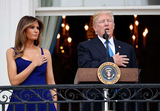 Melania y Donald Trump
