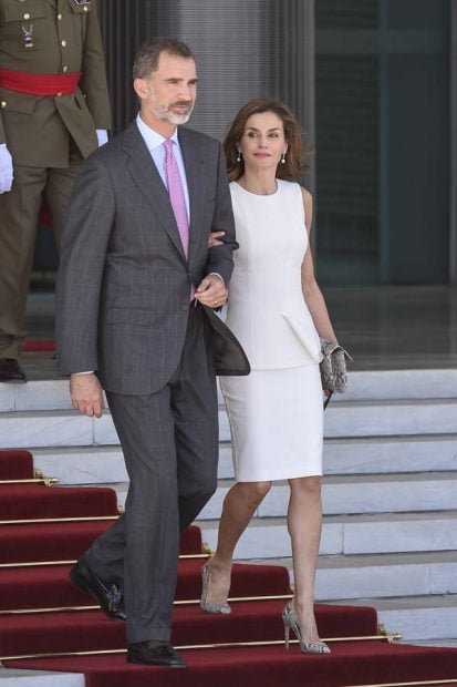 Los Reyes a su salida de Madrid / Gtres