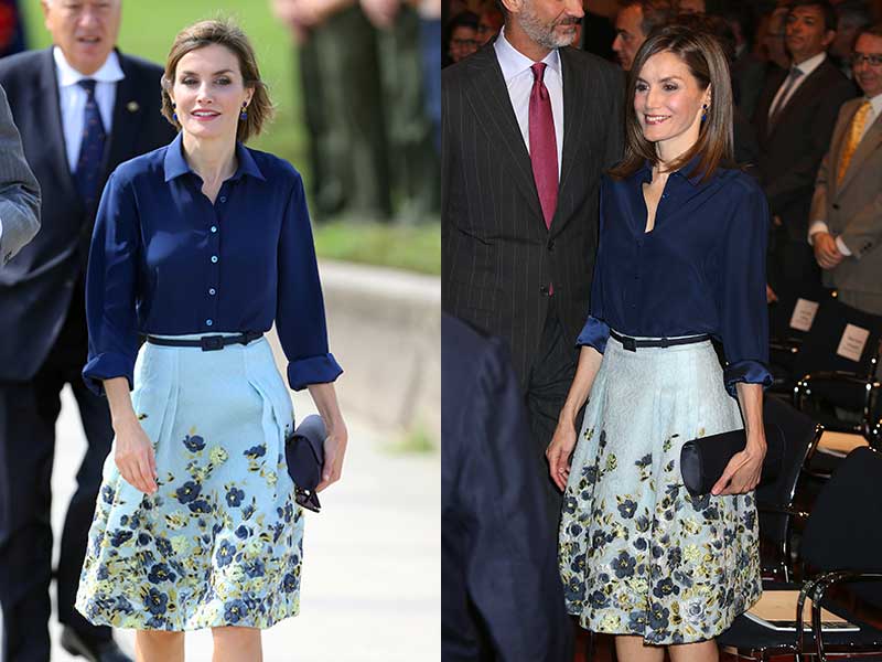 Letizia recicla su look para la visita a Westminster / Gtres