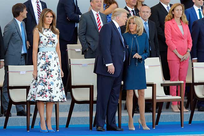 Melania, durante el desfile conmemorativo del 14 de julio / Gtres