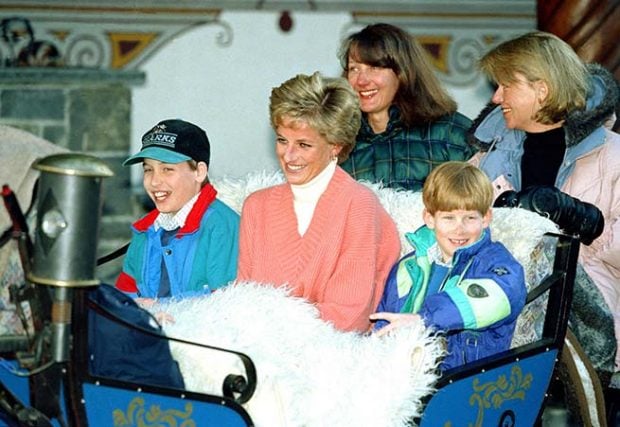 Diana de Gales y sus hijos