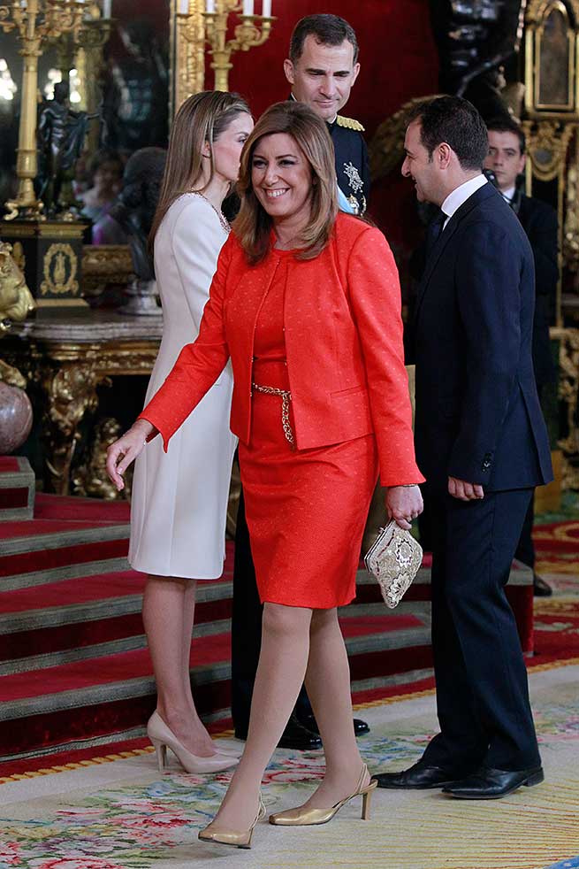 Susana D&iacute;az, durante la proclamaci&oacute;n de Felipe VI / Gtres