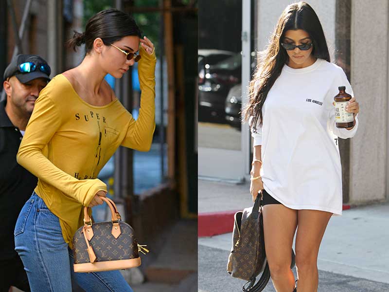 Kendall y Kourtney, rendidas al bolso de LV / Gtres