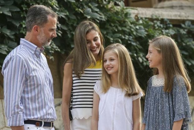 Rey Felipe, Reina Letizia, princesa Leonor, infanta Sof&iacute;a