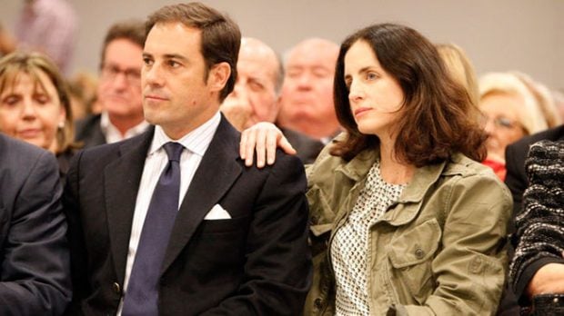 Miguel Báez "Litri" y Carolina Herrera