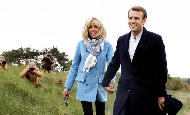 Brigitte y Macron en una imagen de archivo. (Foto: Gtres)