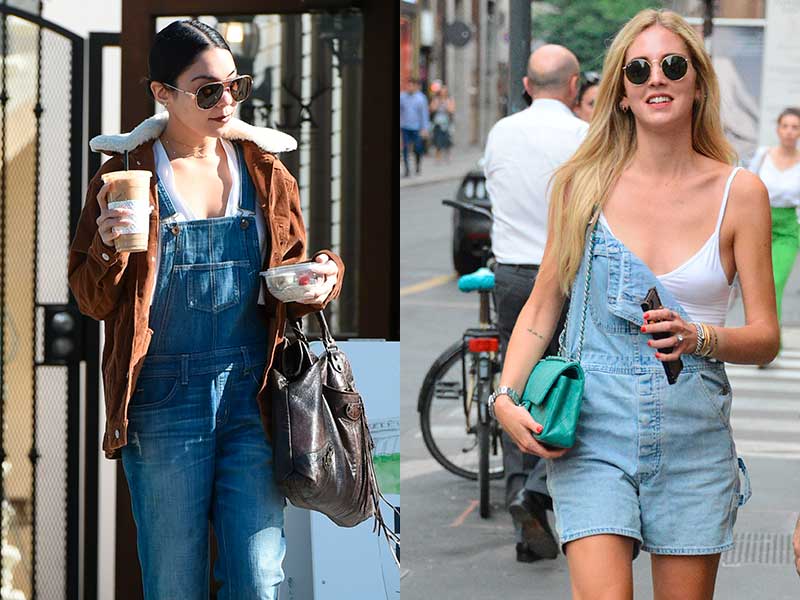 Vanessa Hudgens y Chiara Ferragni también se dejan atrapar por el peto vaquero / Gtres