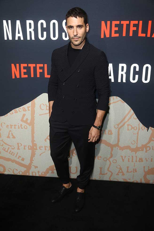 Miguel &Aacute;ngel Silvestre en la presentaci&oacute;n de 'Narcos' / Gtres