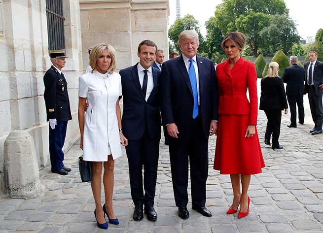Los Macron reciben a los Trump / Gtres