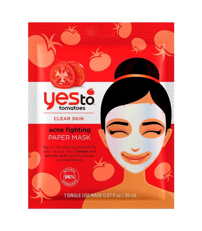 mascarilla coreana de tomate anti acne