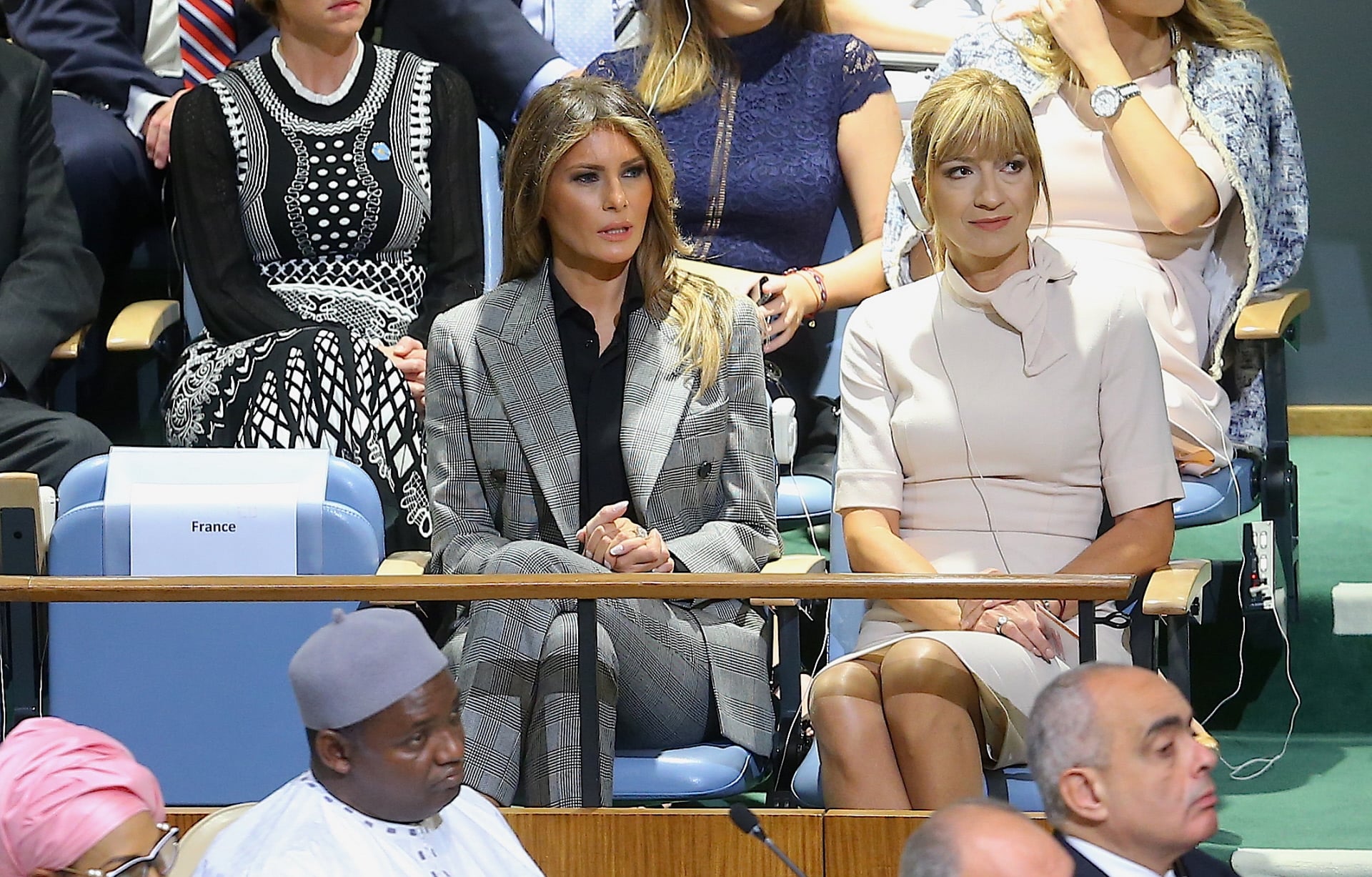 Melania Trump Traje Cuadro Galés