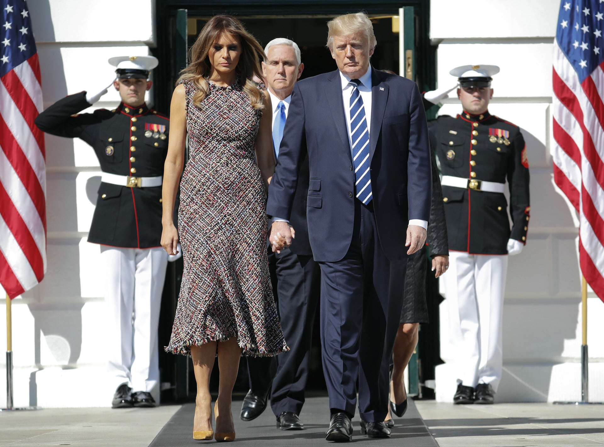 Melania Trump Vestido Tweed