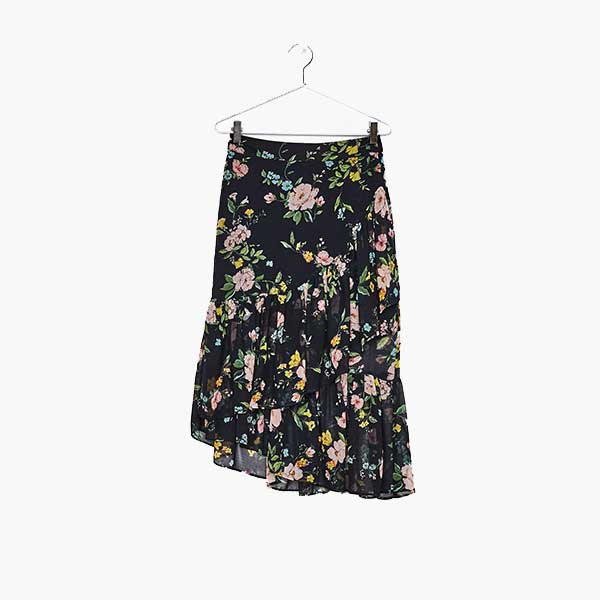 Falda Larga Asimétrica Tendencias Otoño