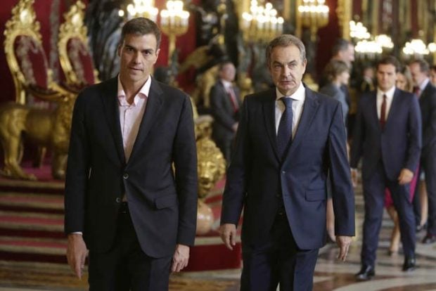 Zapatero y Pedro S&aacute;nchez, los &iacute;dolos de Jorge Javier V&aacute;zquez. (FOTO: GTRES)