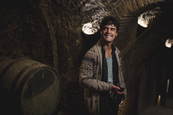 El torero Miguel Abellán en las cuevas de la Bodega Muñoz Martín / Gtres