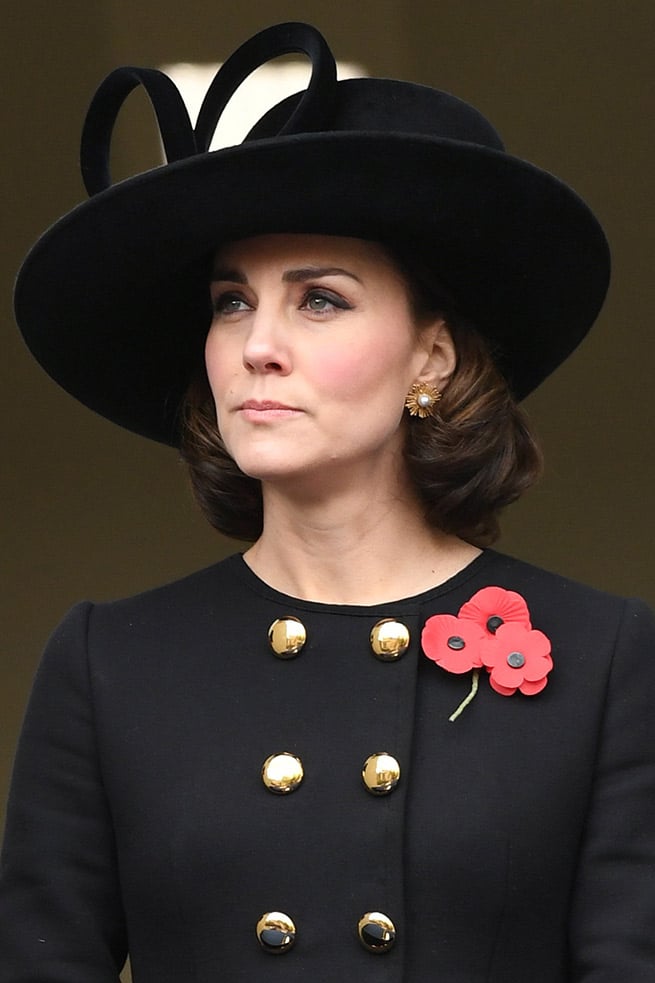 La Duquesa de Cambridge durante el Remembrance Day