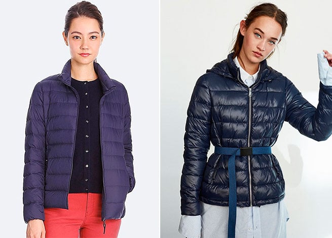 plumas zara uniqlo