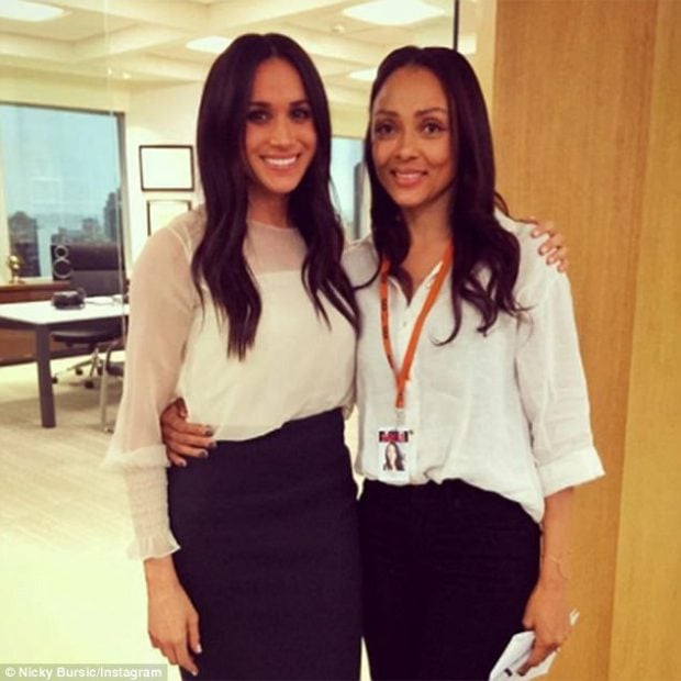 Nicky Bursic y Meghan Markle / Instagram