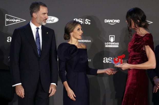Do&ntilde;a Letizia junto a Ruth Beitia 