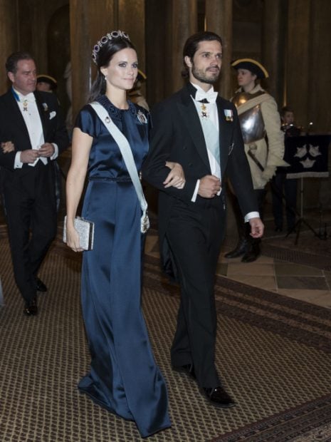 Sofía de Suecia en una cena de gala