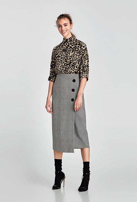 falda cuadros zara