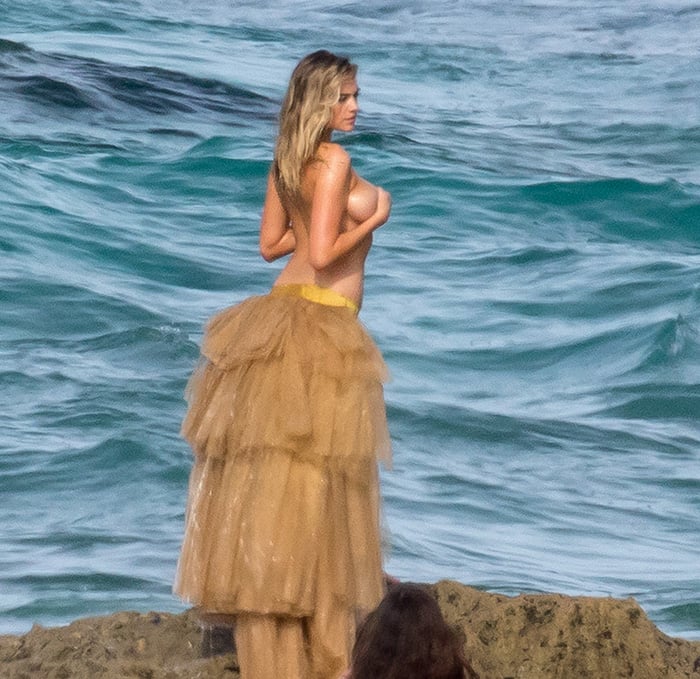 Kate Upton y su brutal caída