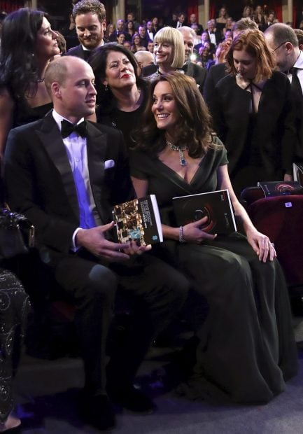 Los duques de Cambridge en el interior de la gala / Gtres