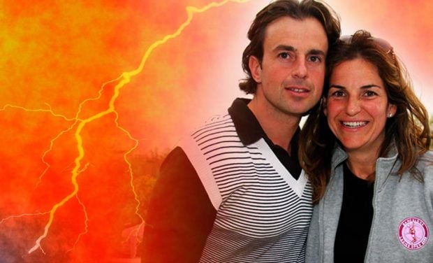 Josep Santacana y Arantxa S&aacute;nchez Vicario