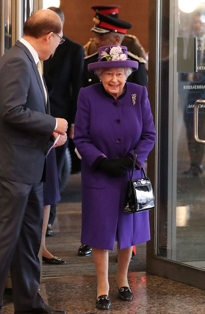 La reina Isabel durante el 70 aniversario de la 'International Maritime Organization' / Gtres
