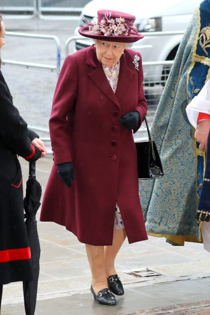 La Reina a su llegada a la Abadía / Gtres