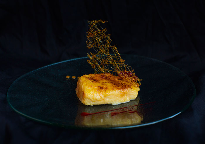 torrija del restaurante haches de madrid