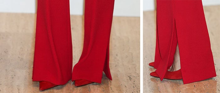letizia con pantalón de raja
