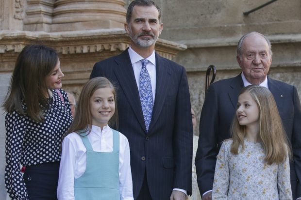 La Familia Real a la entrada de la Seo de Palma / Gtres