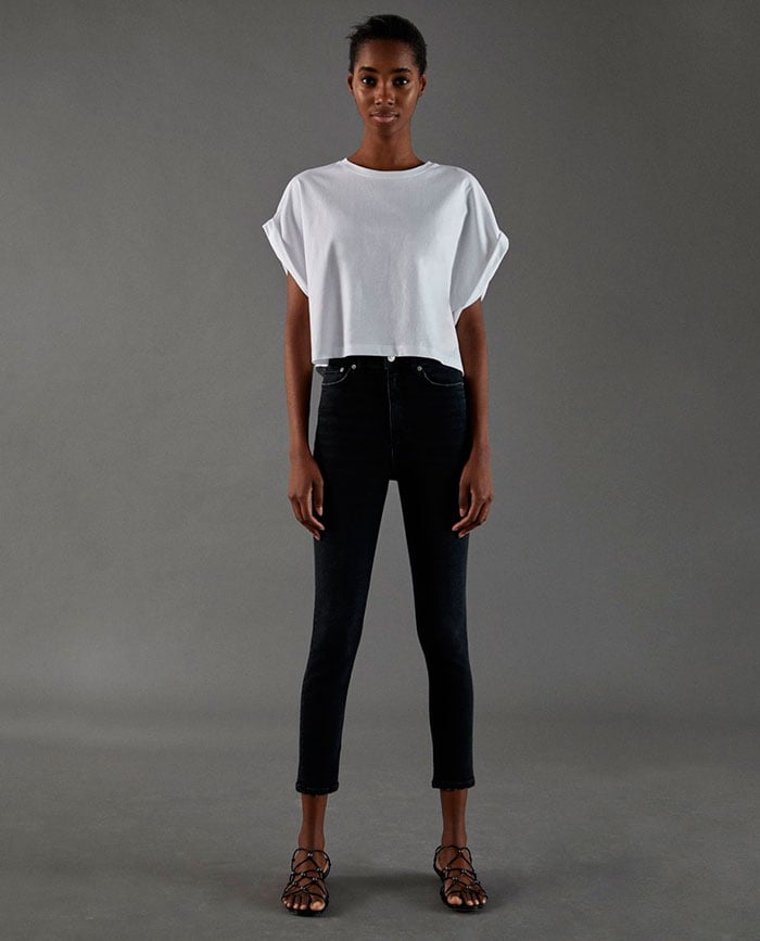 camiseta blanca Zara