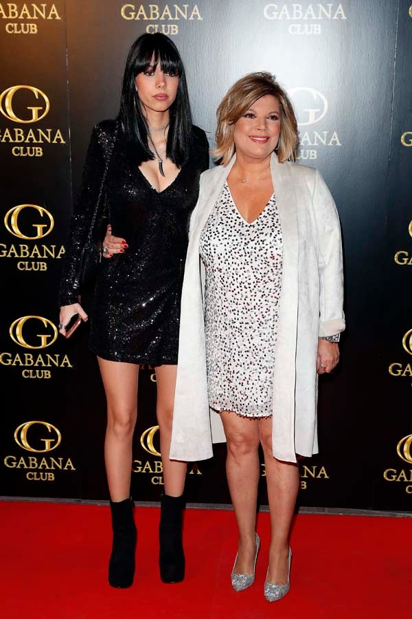 Alejandra Rubio con su madre la presentadora Terelu Campos durante su fiesta de cumpleaños en Madrid. 05/04/2018